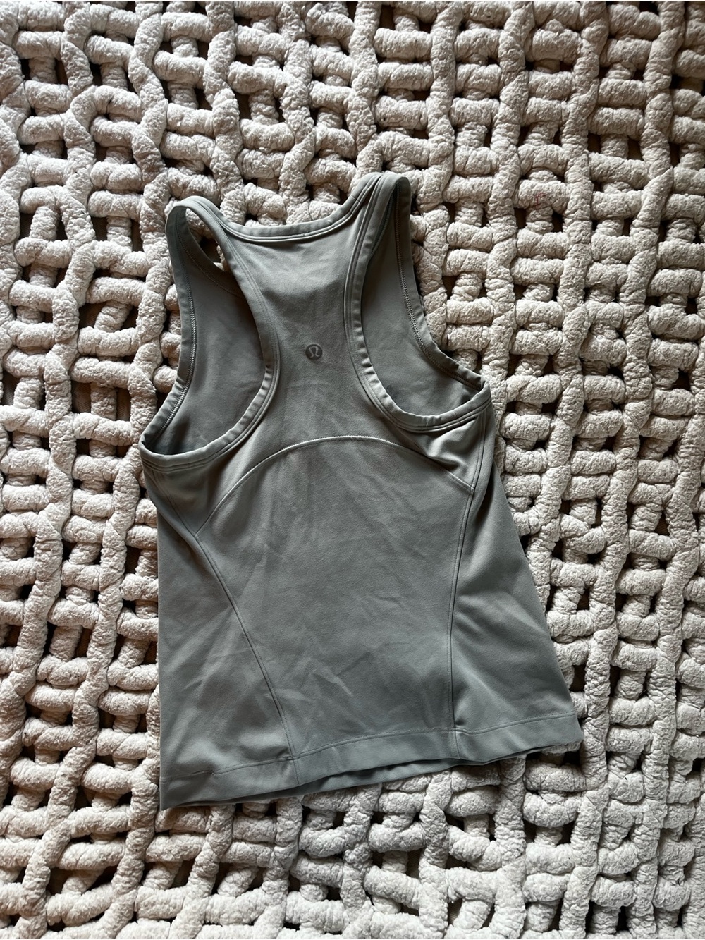 lululemon athletica Light Olive Racerback Tank Top